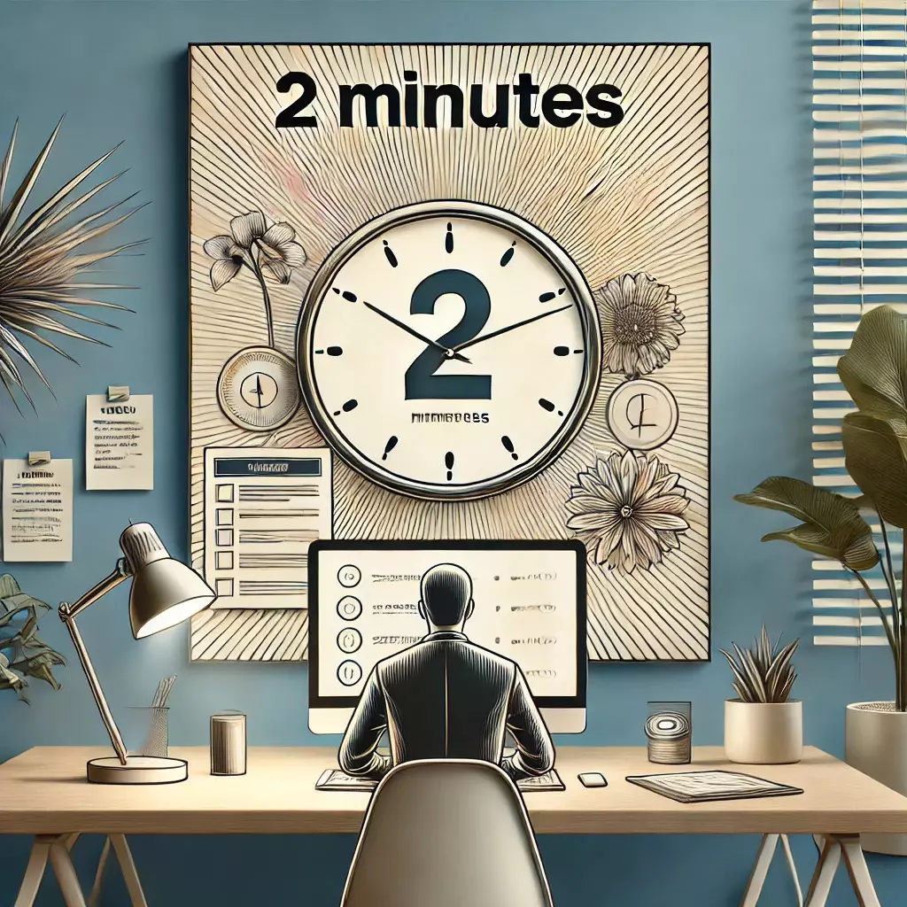 La Regola dei 2 Minuti per Aumentare la Produttività
